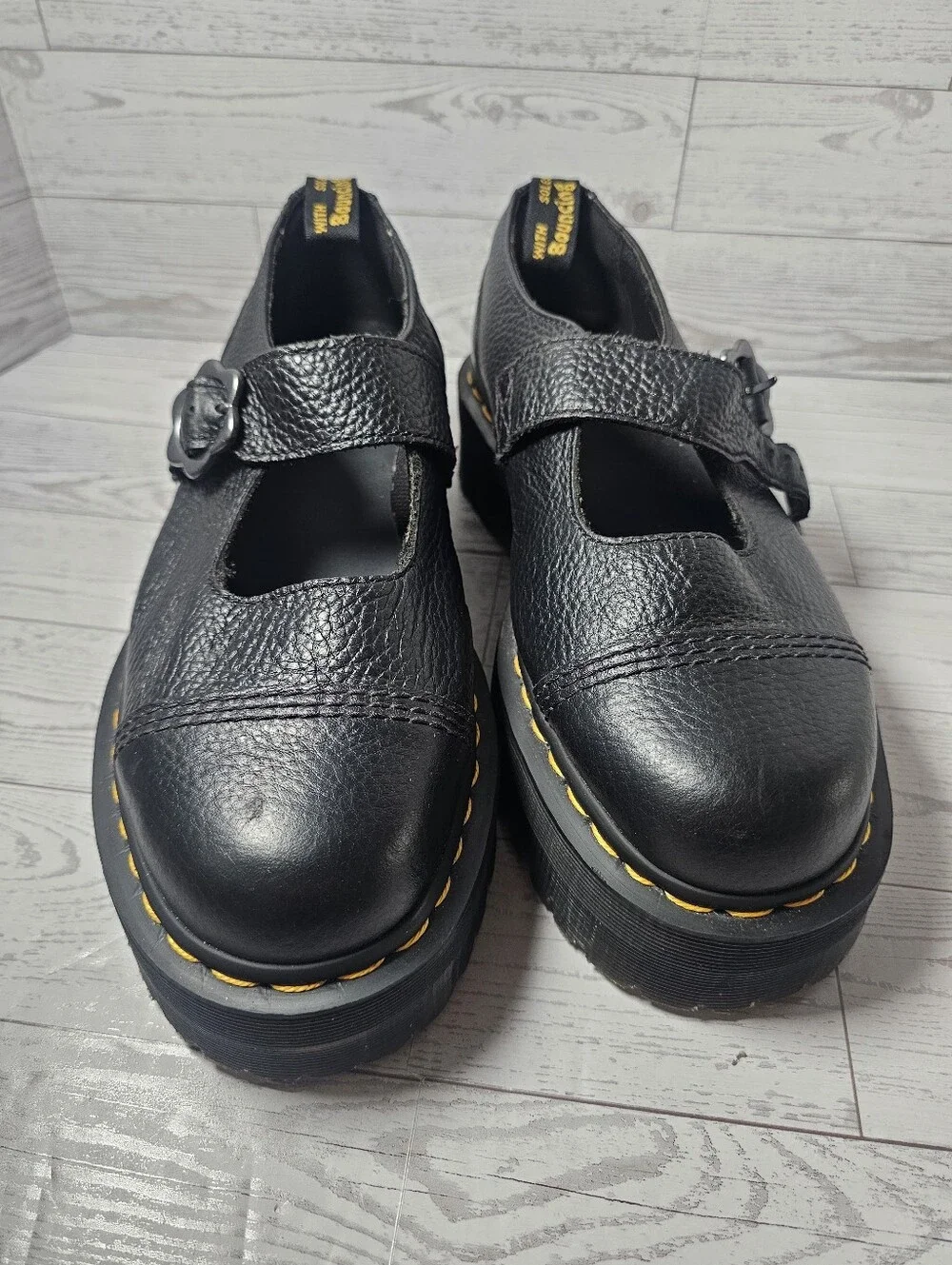 Dr. Martens Addina Flower Platform Mary Janes 10
